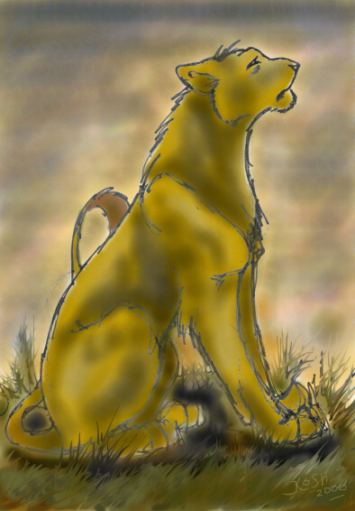 Набросок львицы 2 (более зализанный)