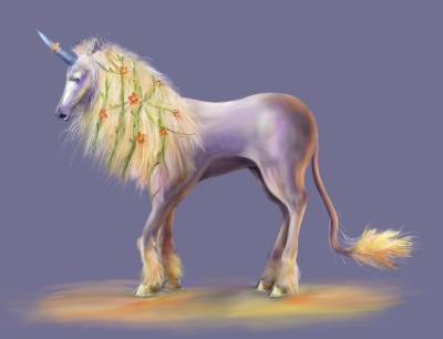 Единорог - рисовал еще давно знакомой на др...