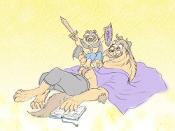 Bernard and his father :)<br />Beast (c) Disney