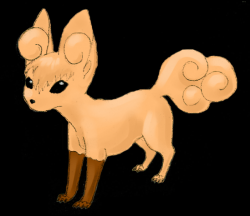 Мой персонаж, придуманный покемон, эволюция Иви. Имя ещё не придумано. о_О