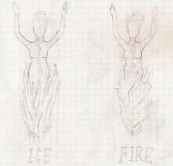 Огонь и лед. Нарисовалось само собой.