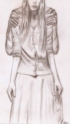 Только сегодня закончила рисунок.^^ Спереди -это я.